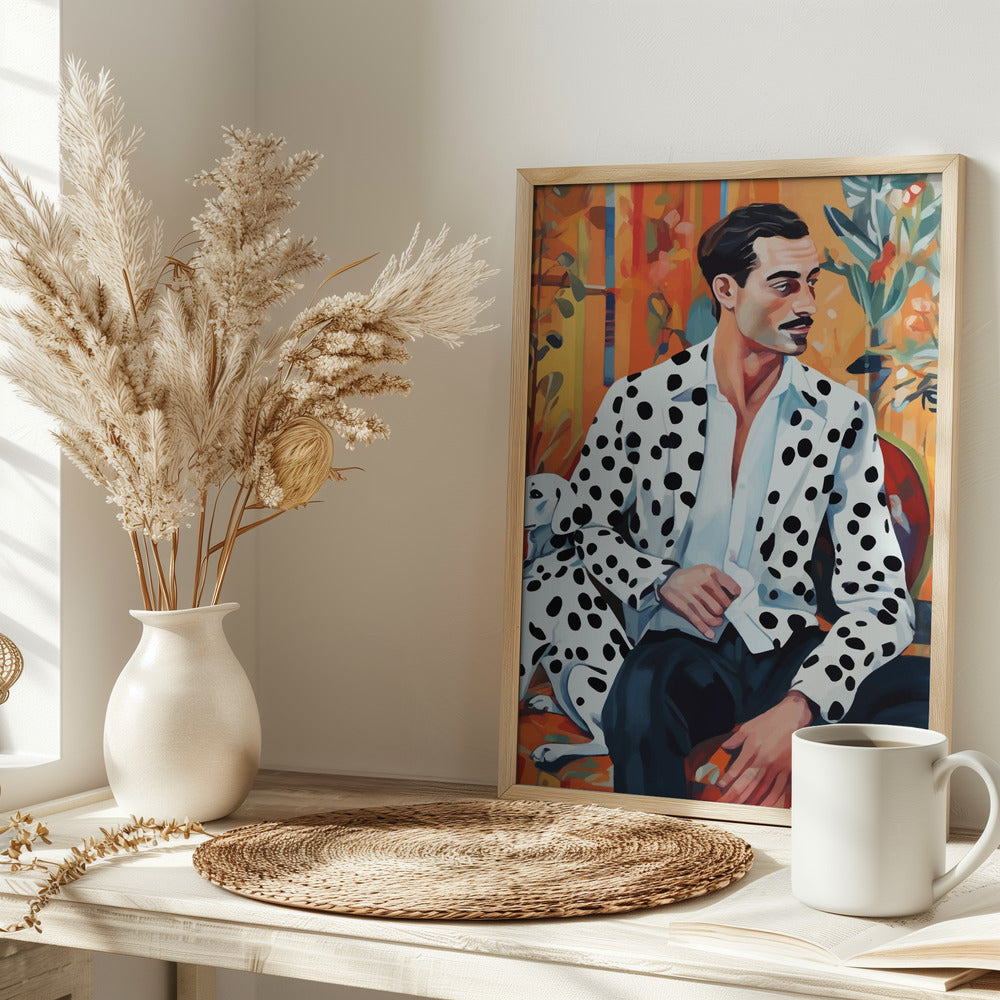 Dálmata y hombre  ·  cuadro de decoración