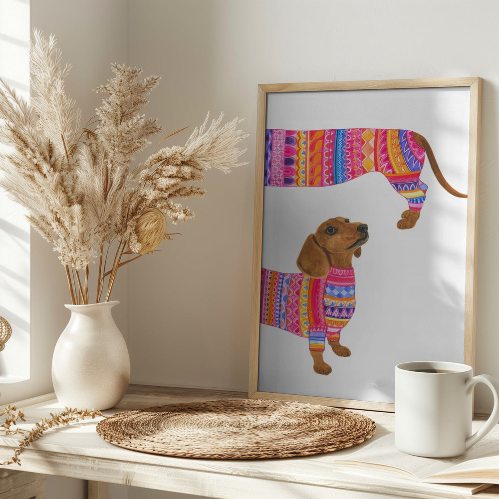 Un perro de moda  ·  cuadro de decoración