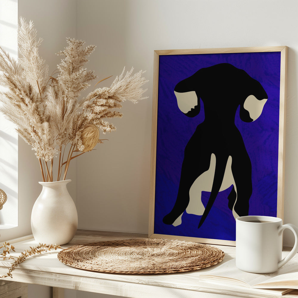 Trasero de perro azul  ·  cuadro de decoración