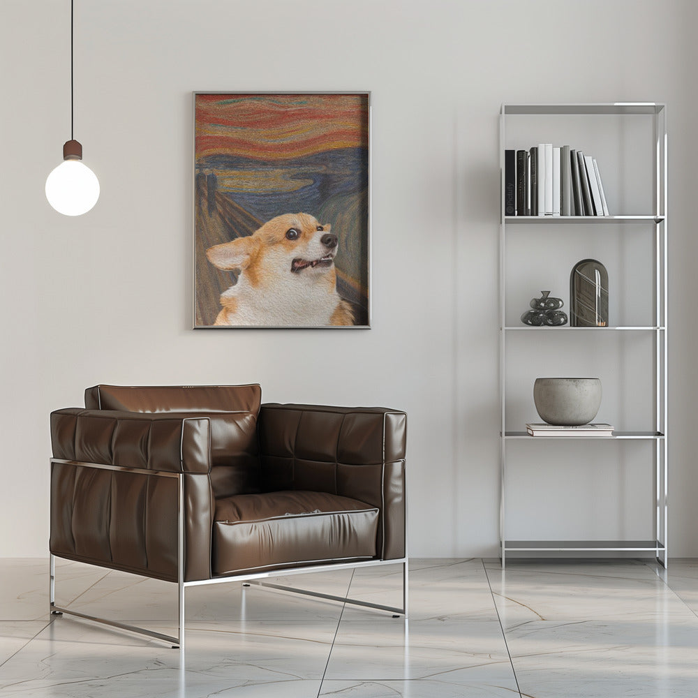 El arte del perro Woof  ·  cuadro de decoración