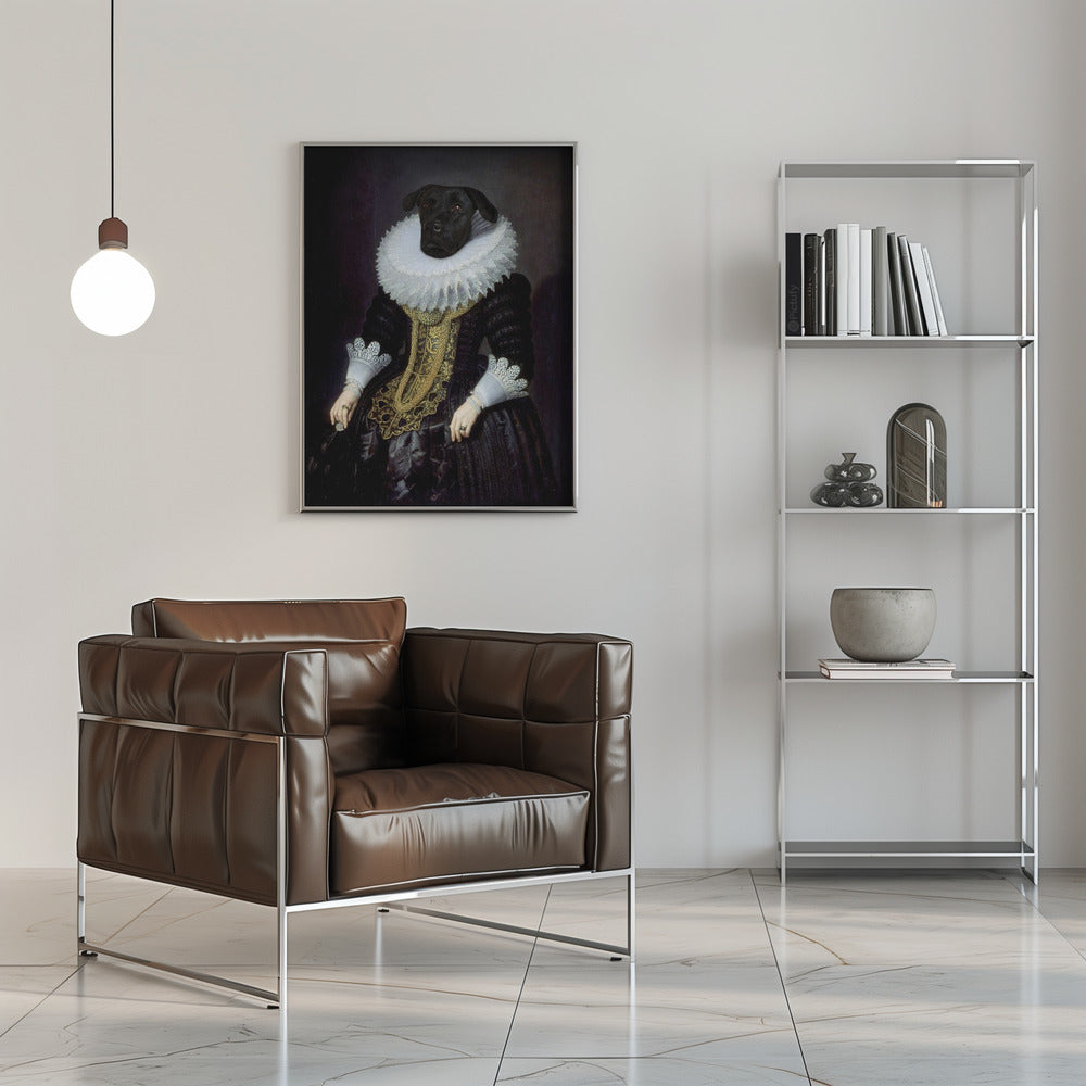 Anouk, perro isabelino  ·  cuadro de decoración