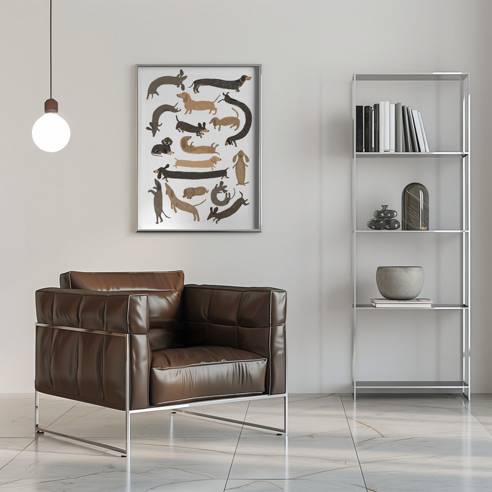 Todos los perros salchichas  ·  cuadro de decoración