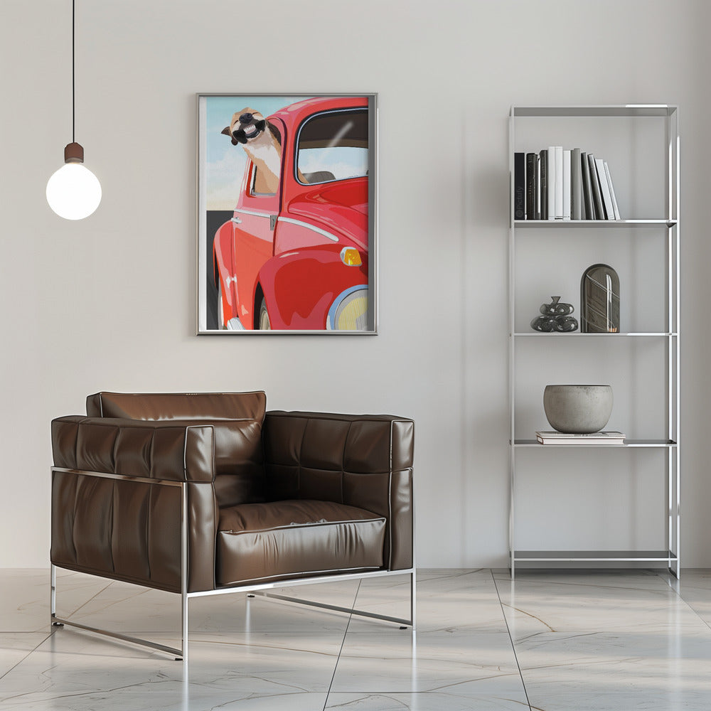 Perro zoom  ·  cuadro de decoración