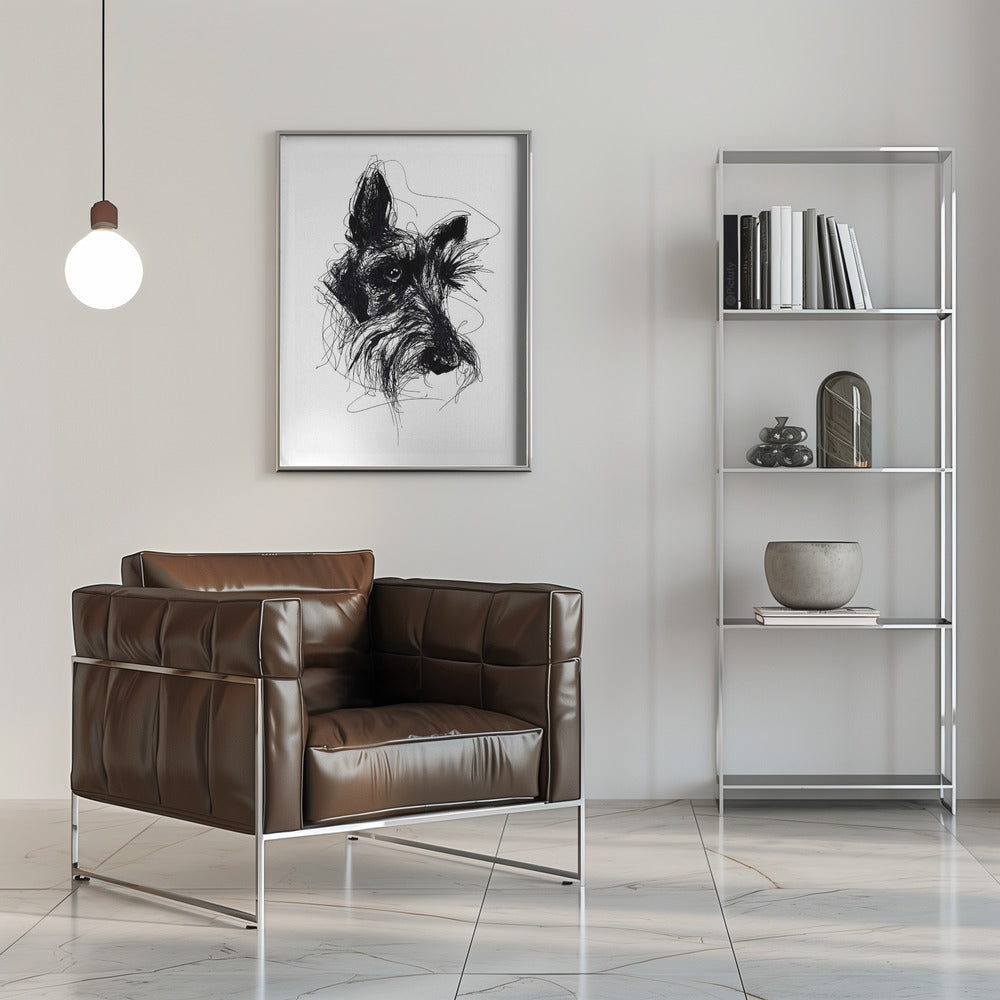 Terrier escocés Minky  ·  cuadro de decoración