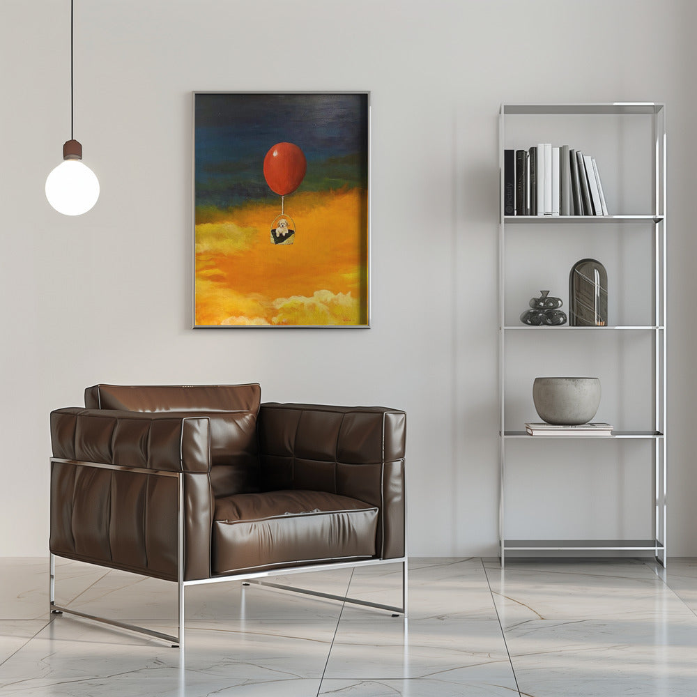 Cachorro, arriba y lejos  ·  cuadro de decoración