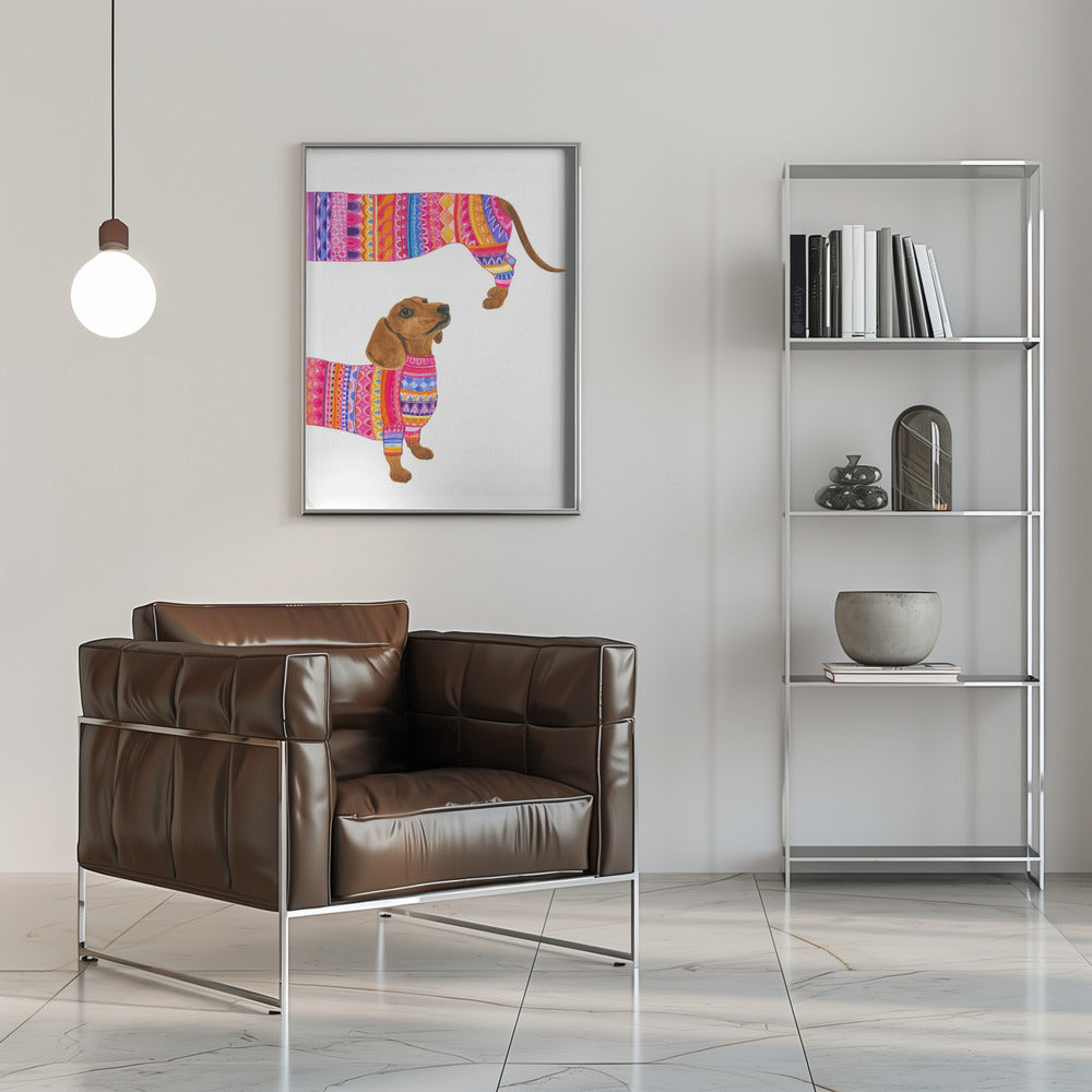 Un perro de moda  ·  cuadro de decoración