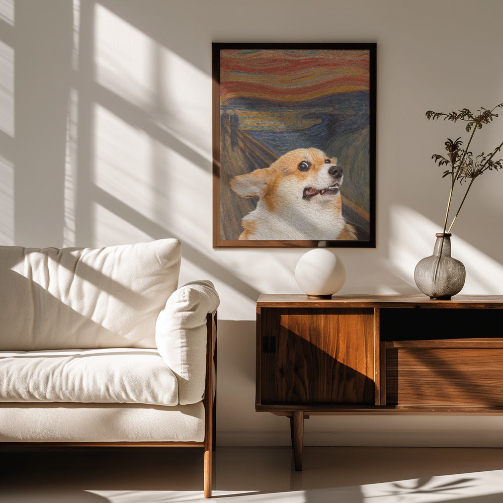 El arte del perro Woof  ·  cuadro de decoración