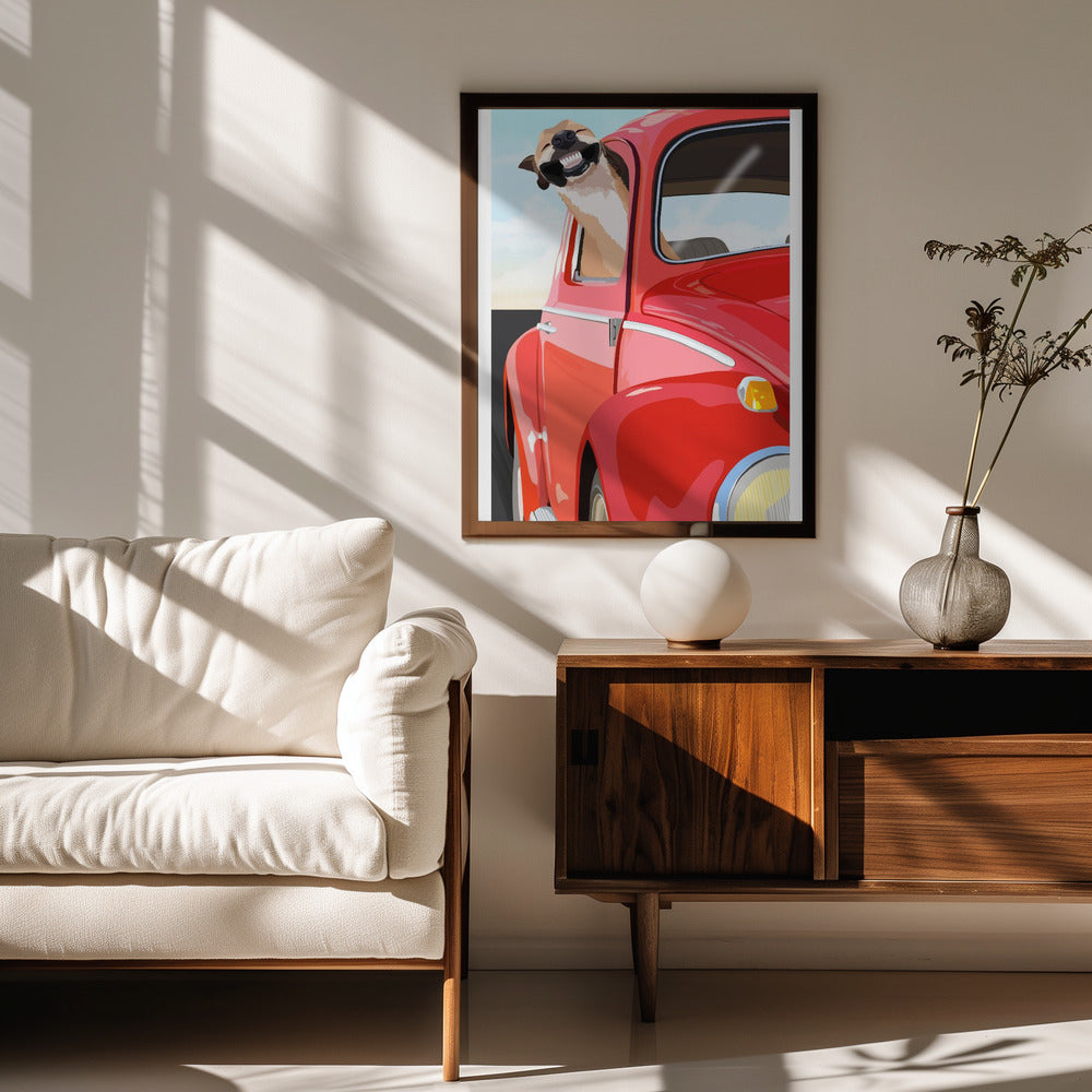 Perro zoom  ·  cuadro de decoración