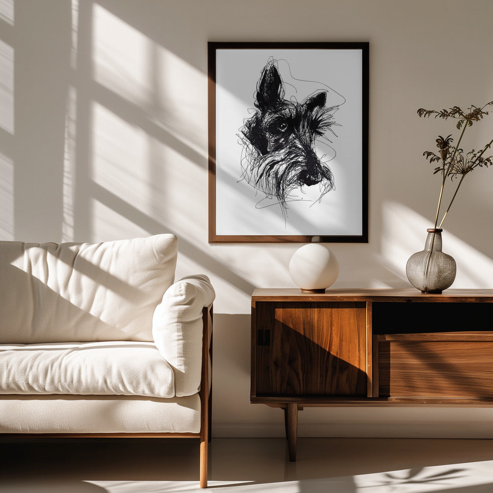 Terrier escocés Minky  ·  cuadro de decoración