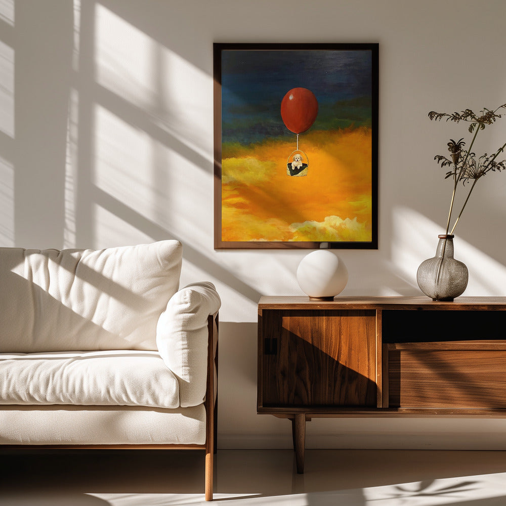 Cachorro, arriba y lejos  ·  cuadro de decoración