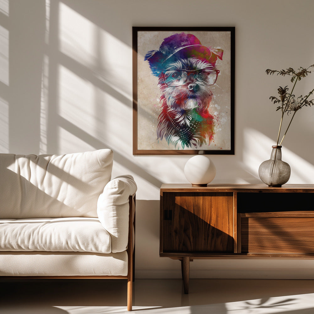 Gráfico de perro 1 ·  cuadro de decoración