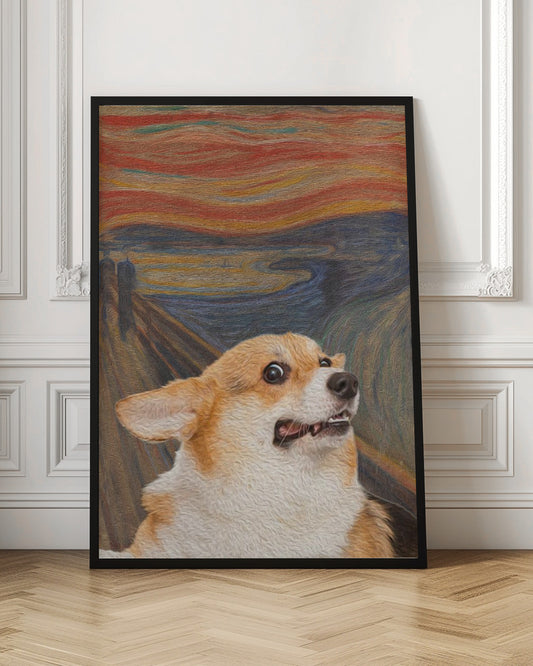 El arte del perro Woof  ·  cuadro de decoración