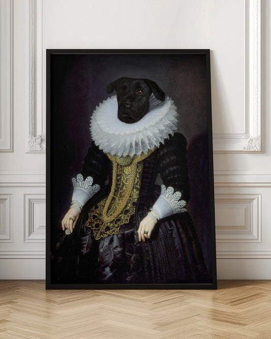 Anouk, perro isabelino  ·  cuadro de decoración
