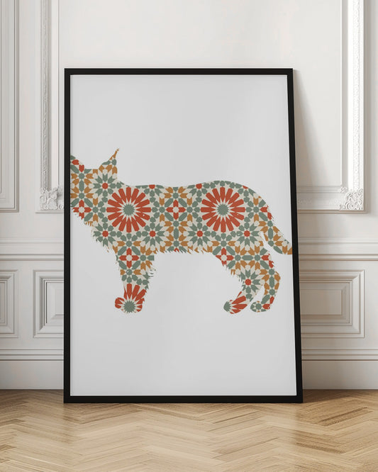 Patrón de mosaico de perro  ·  cuadro de decoración