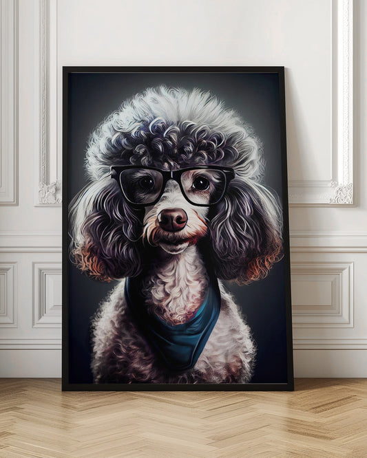 Perro hipster 4  ·  cuadro de decoración