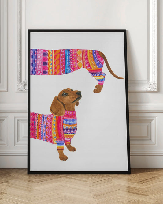 Un perro de moda  ·  cuadro de decoración