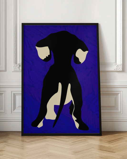 Trasero de perro azul  ·  cuadro de decoración