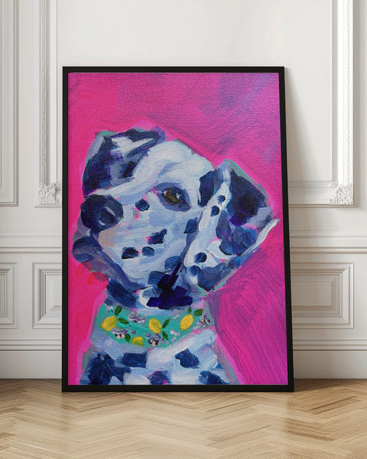 Perro dálmata magenta  ·  cuadro de decoración