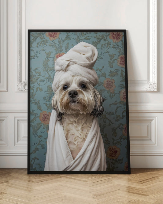 Perro de día de spa  ·  cuadro de decoración