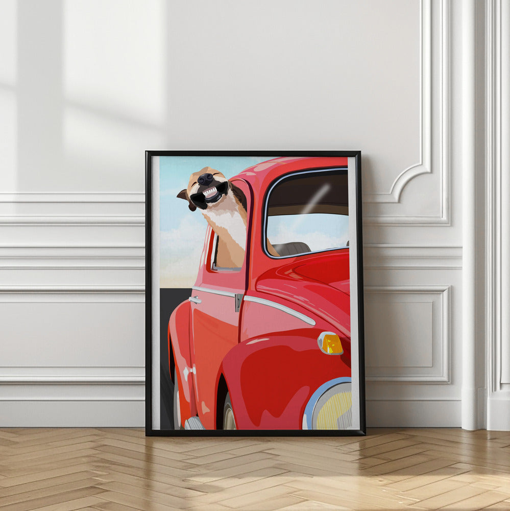 Perro zoom  ·  cuadro de decoración