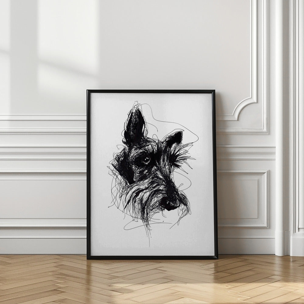Terrier escocés Minky  ·  cuadro de decoración