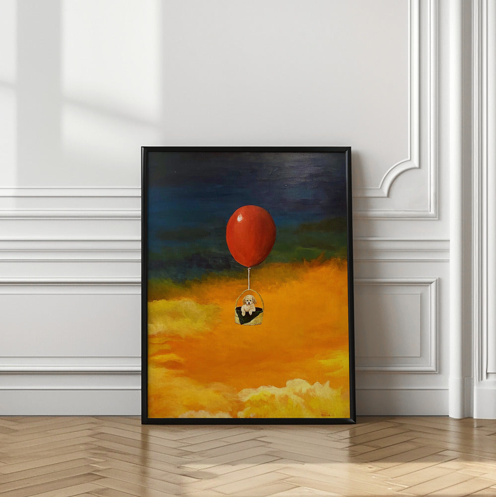 Cachorro, arriba y lejos  ·  cuadro de decoración