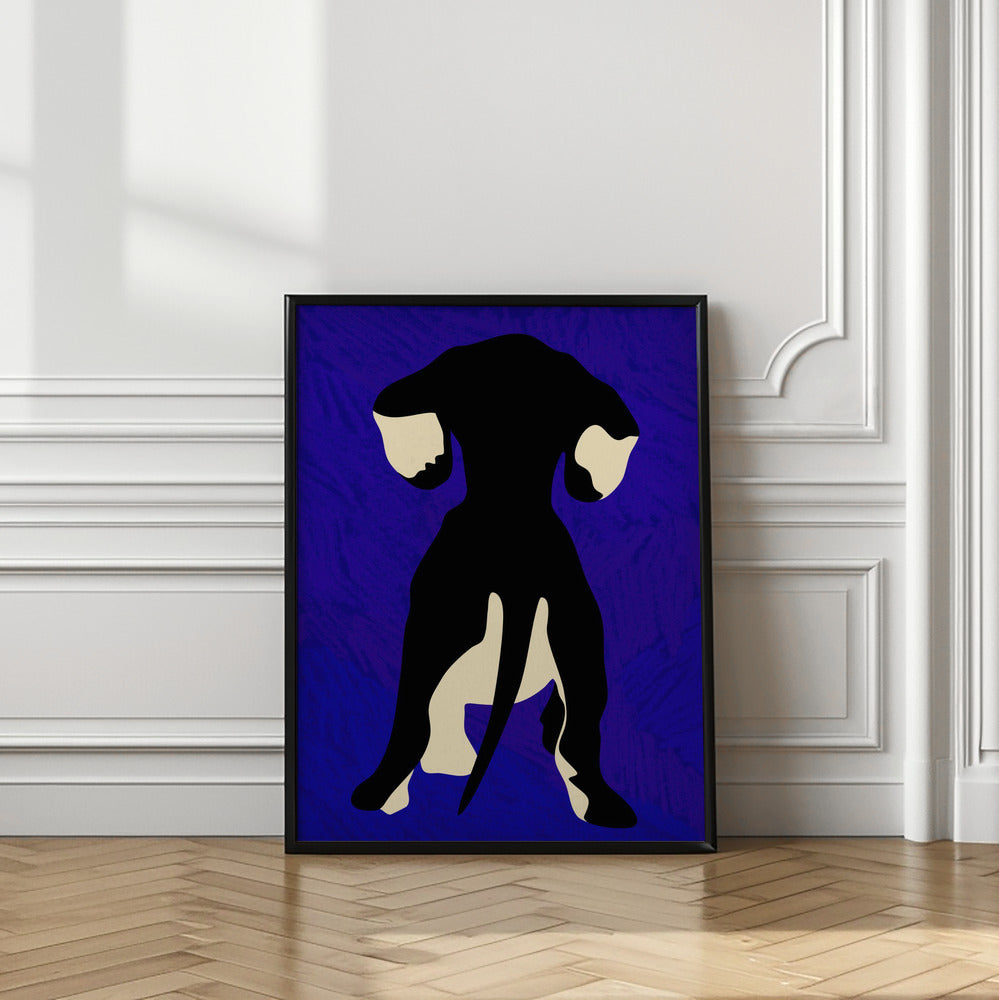 Trasero de perro azul  ·  cuadro de decoración