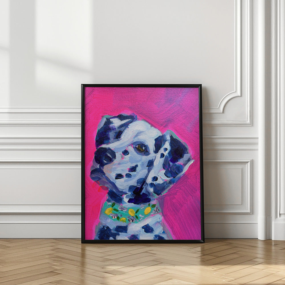 Perro dálmata magenta  ·  cuadro de decoración
