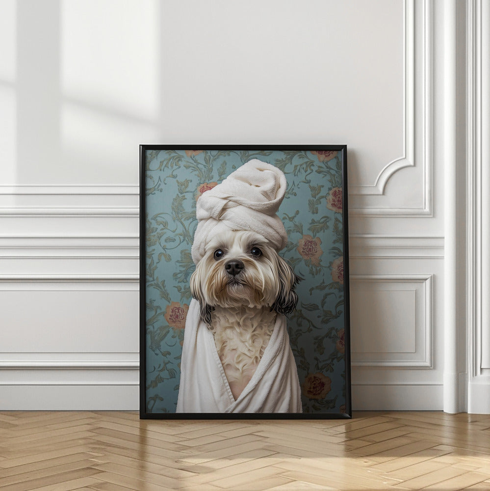 Perro de día de spa  ·  cuadro de decoración
