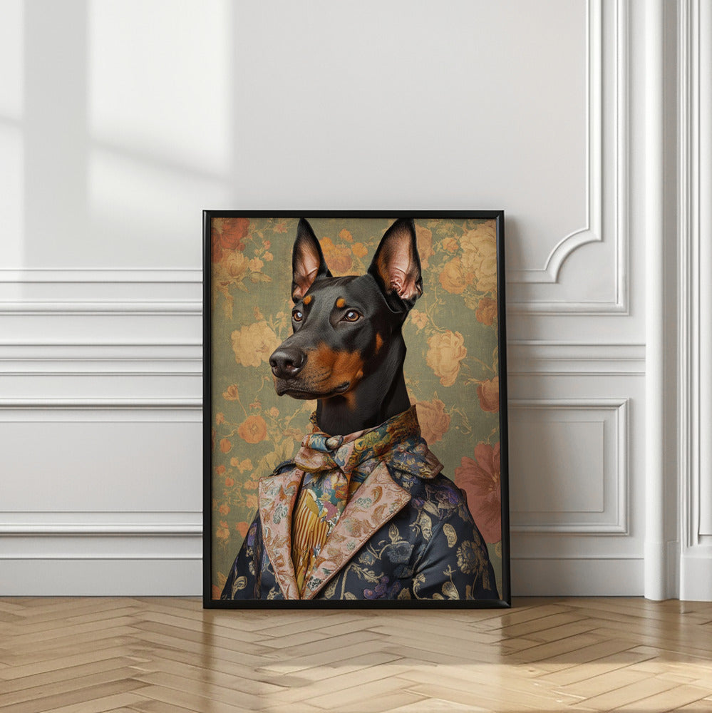 El distinguido perro Doberman  ·  cuadro de decoración