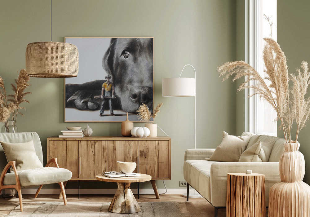 Perro defensor  ·  cuadro de decoración