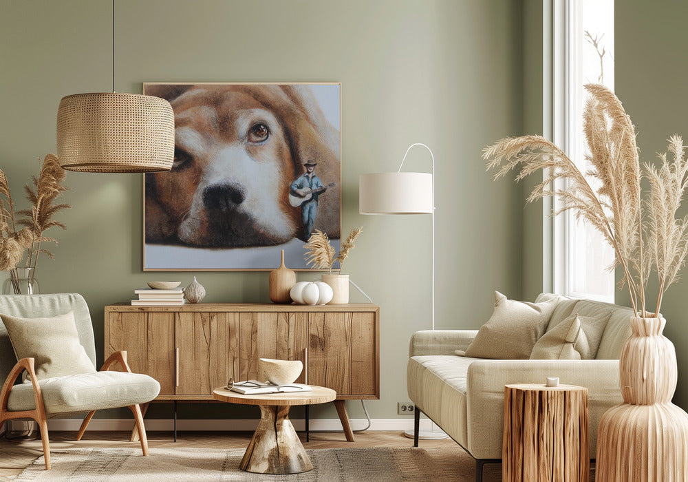 Perro vagabundo  ·  cuadro de decoración