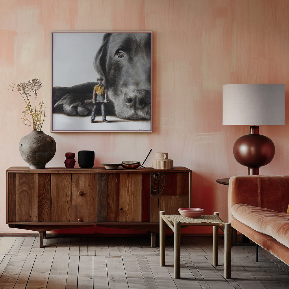 Perro defensor  ·  cuadro de decoración