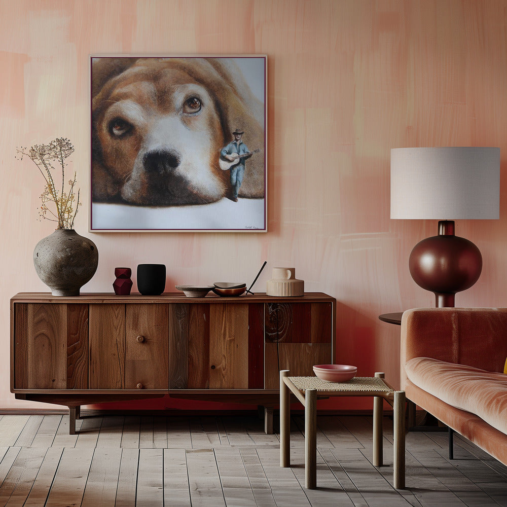 Perro vagabundo  ·  cuadro de decoración