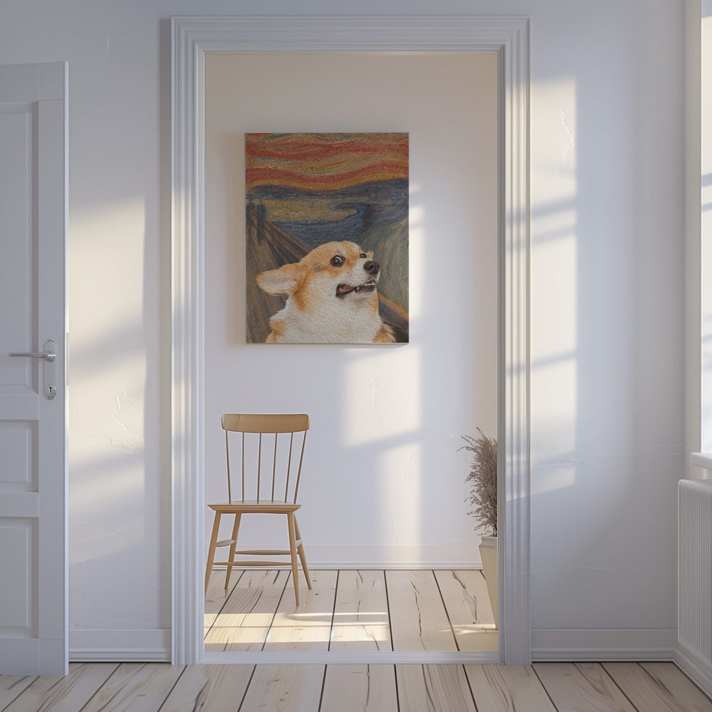 El arte del perro Woof  ·  cuadro de decoración
