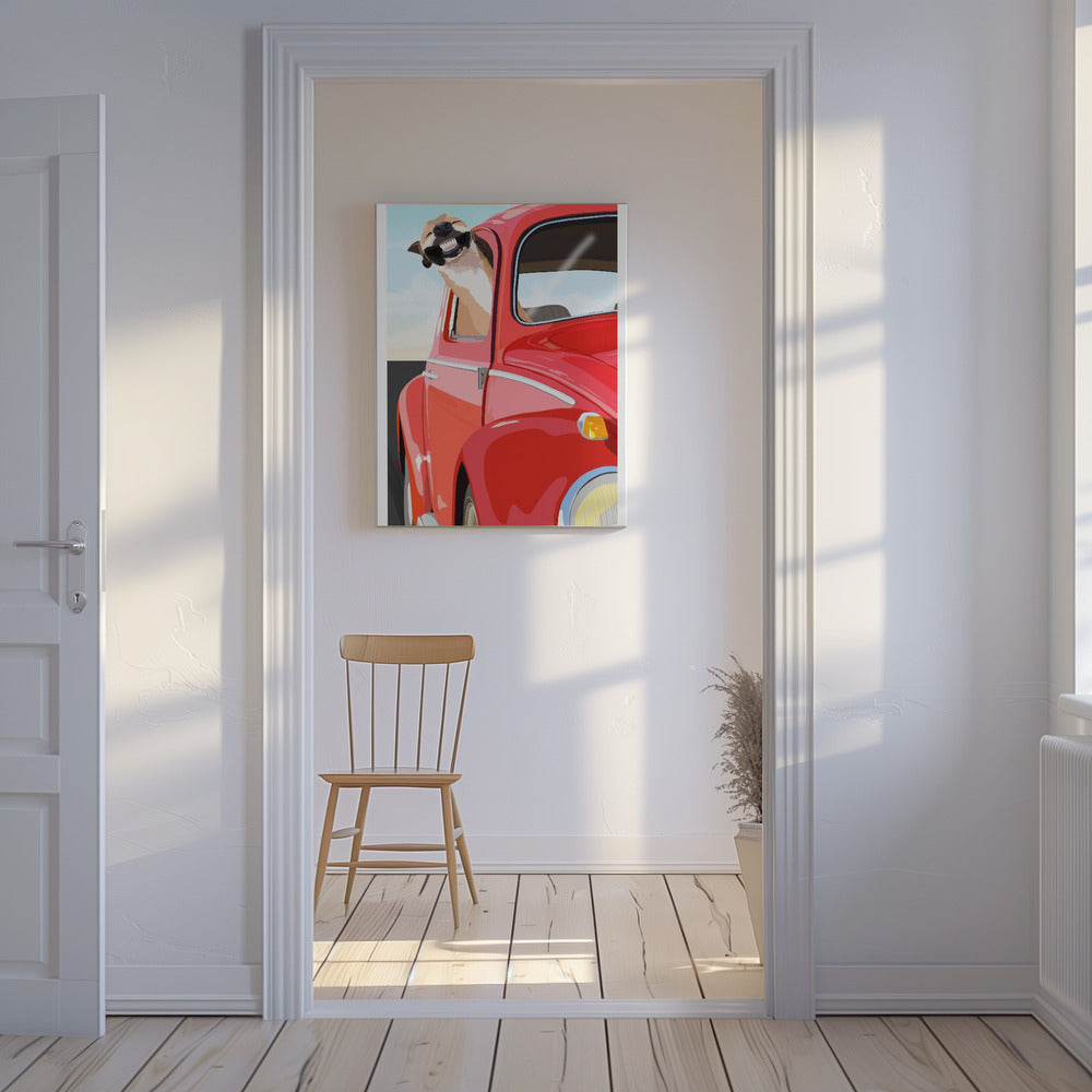 Perro zoom  ·  cuadro de decoración