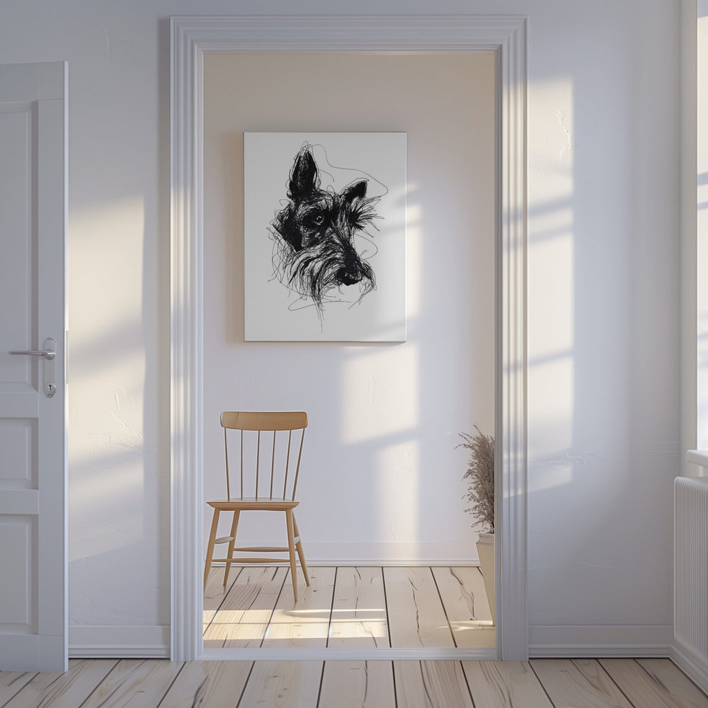 Terrier escocés Minky  ·  cuadro de decoración