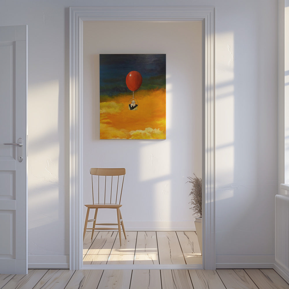 Cachorro, arriba y lejos  ·  cuadro de decoración