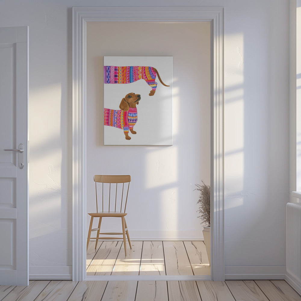 Un perro de moda  ·  cuadro de decoración