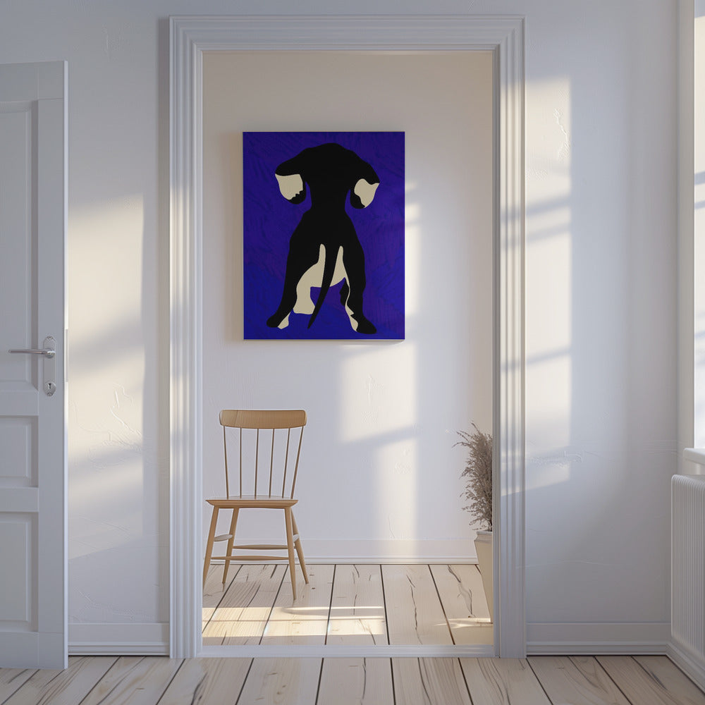 Trasero de perro azul  ·  cuadro de decoración