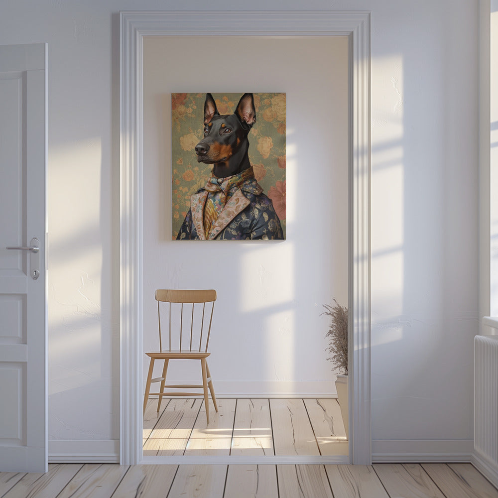 El distinguido perro Doberman  ·  cuadro de decoración