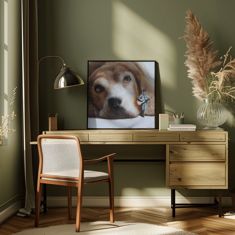 Perro vagabundo  ·  cuadro de decoración