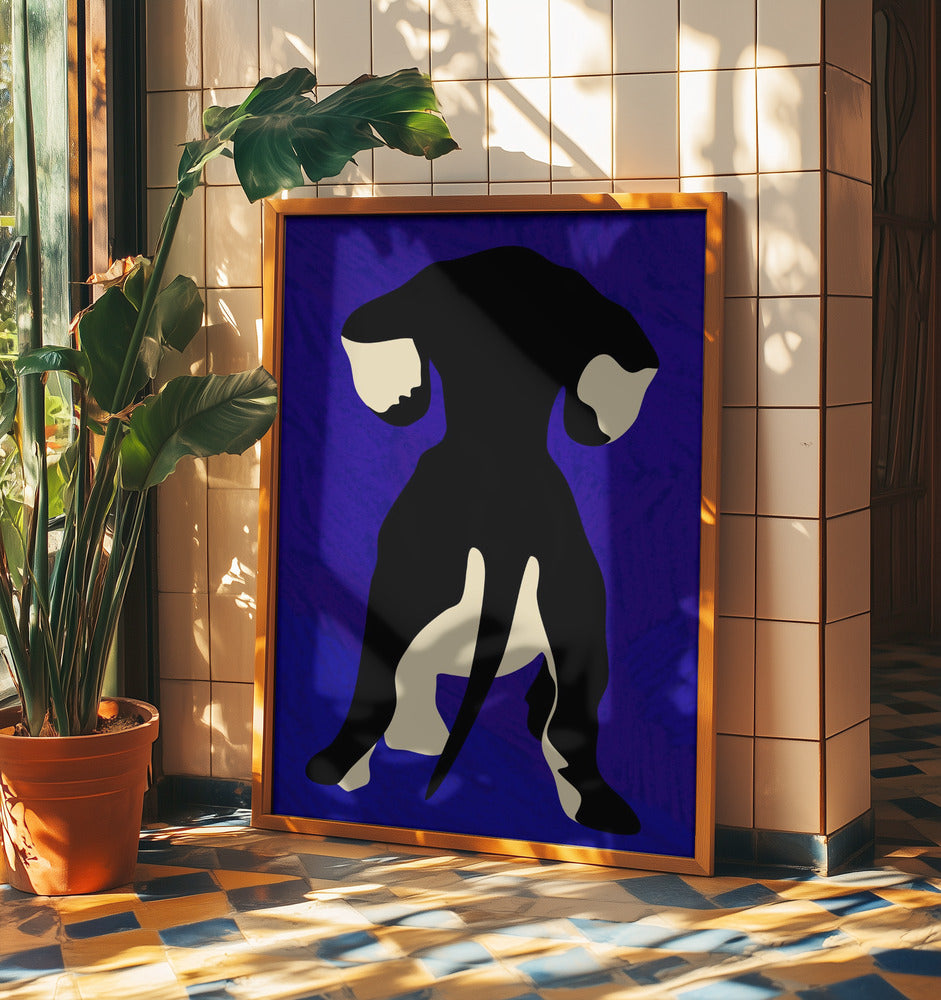 Trasero de perro azul  ·  cuadro de decoración