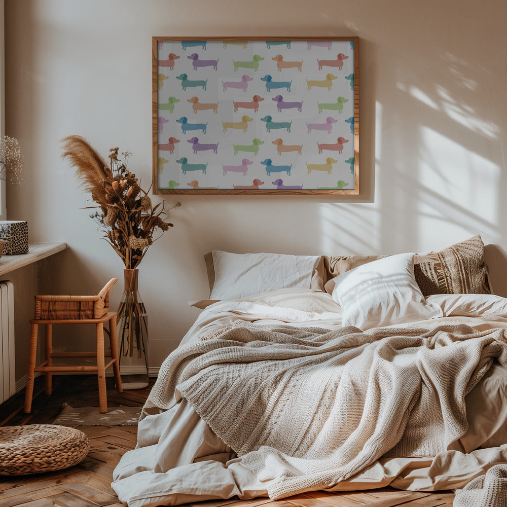 Patrón de salchichas ·  cuadro de decoración