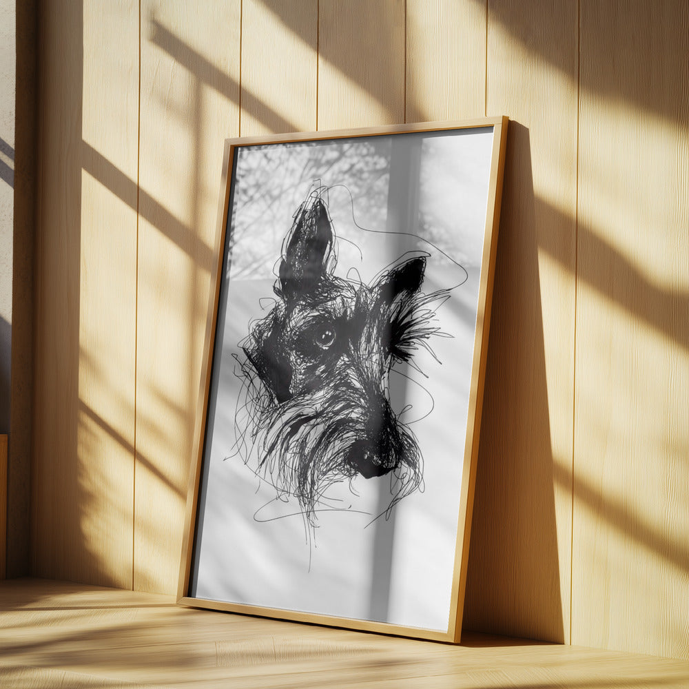 Terrier escocés Minky  ·  cuadro de decoración