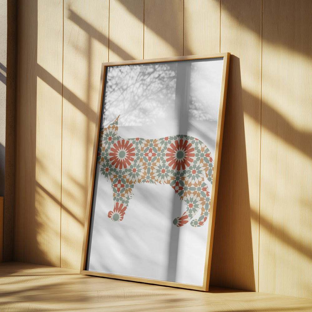 Patrón de mosaico de perro  ·  cuadro de decoración