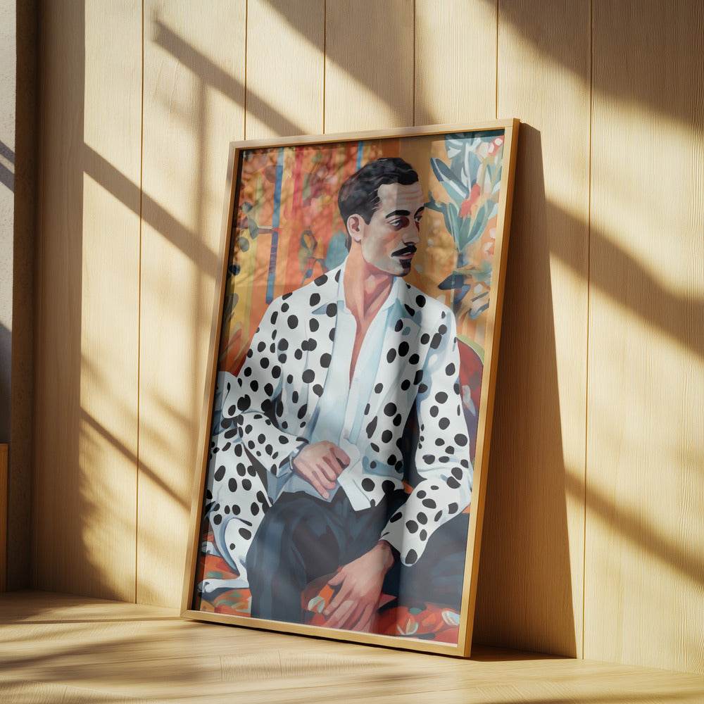 Dálmata y hombre  ·  cuadro de decoración