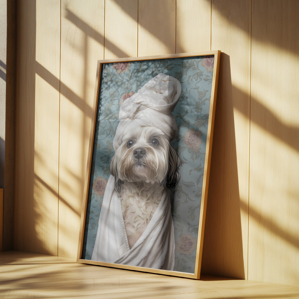 Perro de día de spa  ·  cuadro de decoración