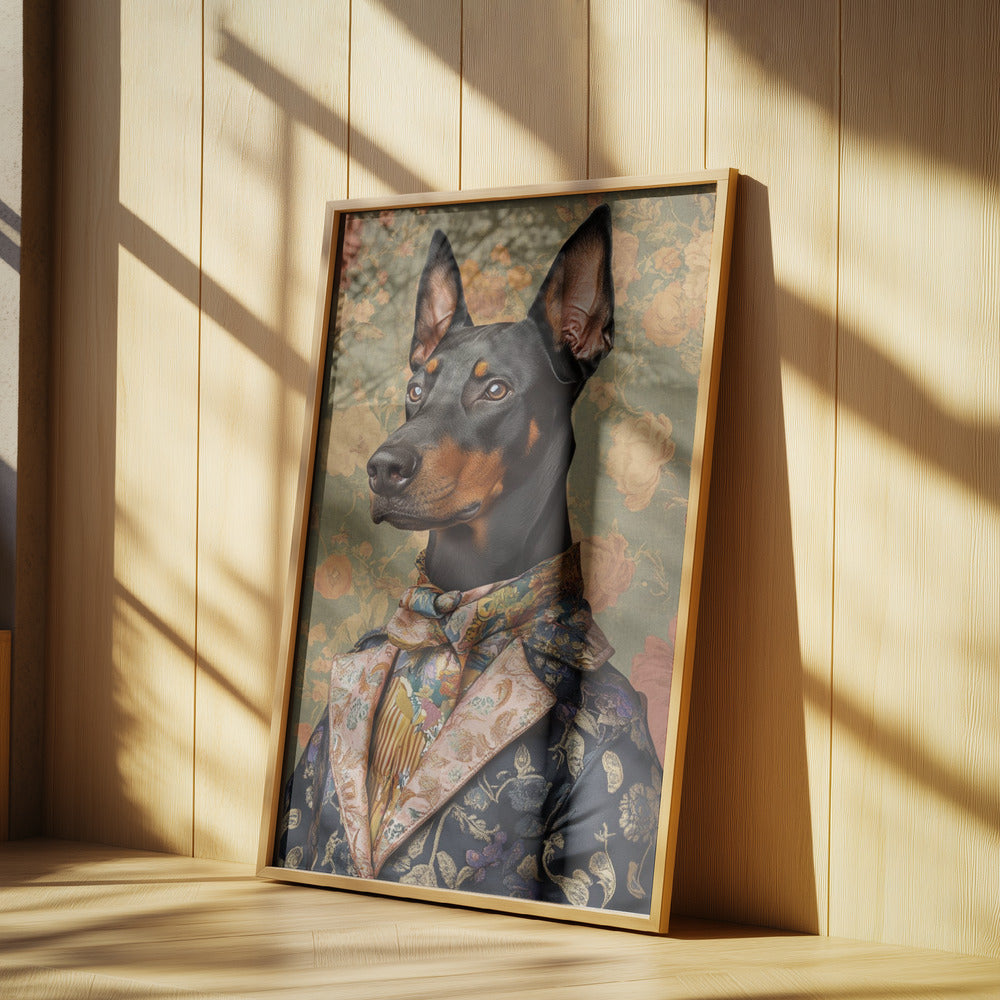 El distinguido perro Doberman  ·  cuadro de decoración
