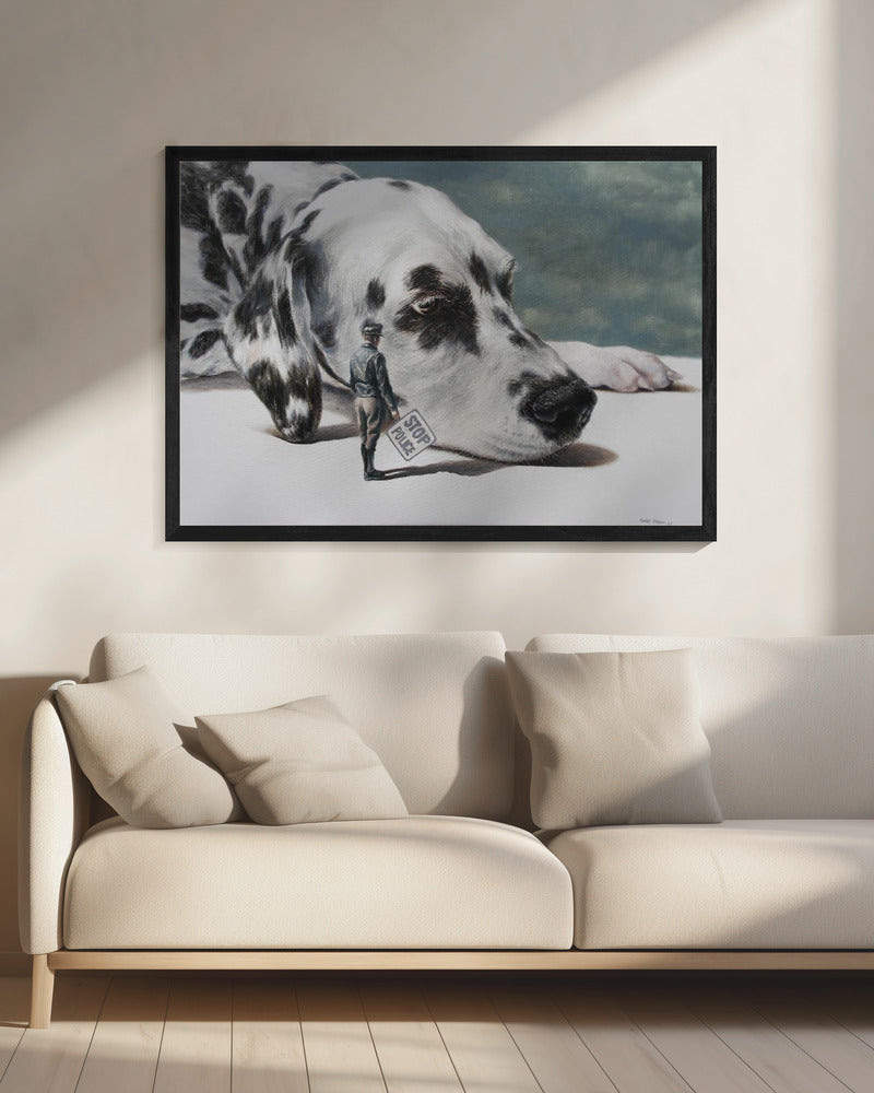 Perro fugitivo  ·  cuadro de decoración